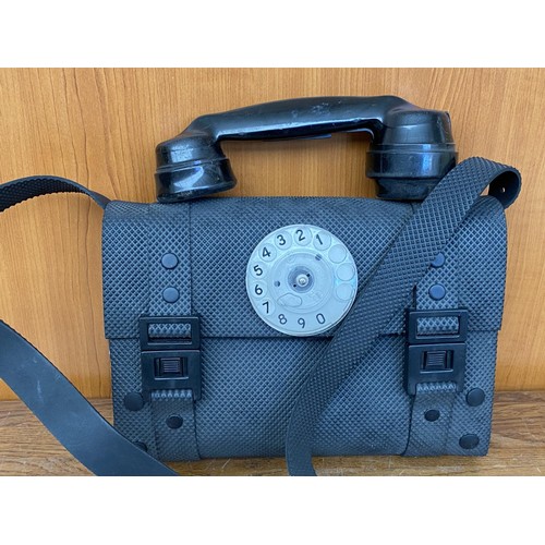 611 - Industrial Telephone Handle and Dial Shoulder Bag Designed by 'Alexander' Hi-Tek Designs London As E... 