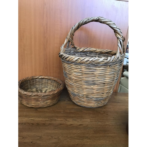 612 - Collection of Traditional Woven Cyprus Baskets and Sieves