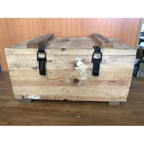 615 - Vintage Wooden Military Box