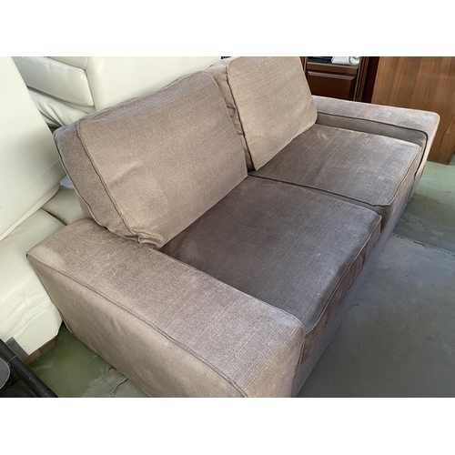 617 - 'Ikea' Brown/Grey 2-Seat Sofa