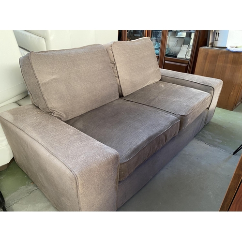 617 - 'Ikea' Brown/Grey 2-Seat Sofa