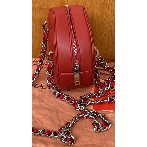 99 - Max & Co Red Mini Hand Bag with Chain Handles (Unused)