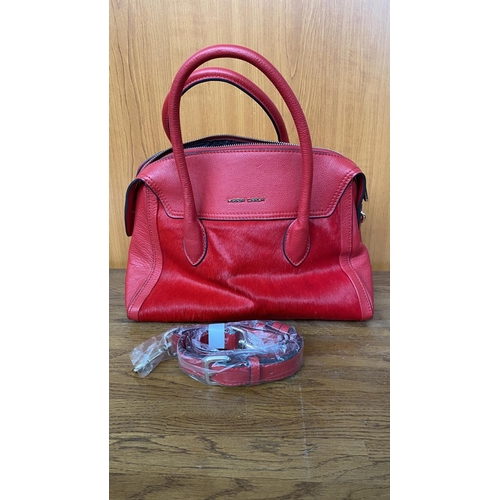 192 - Maria Carla Italy Ladies Red Bag with Pony Skin Effect (Unused) - Taken Back on 23/2/2024