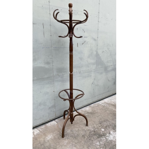 181 - Vintage Wooden Umbrella/Cloth Hanger