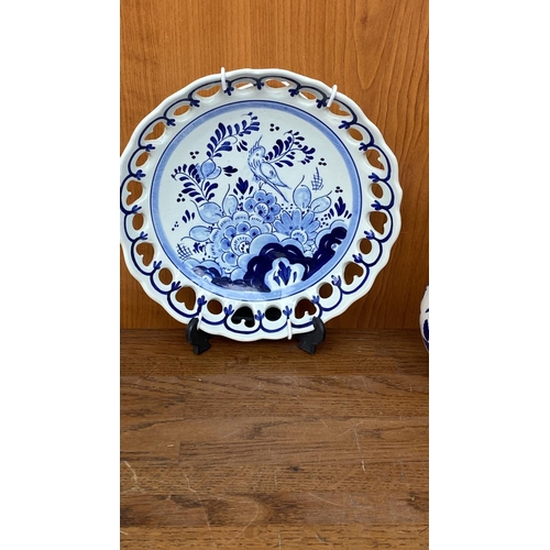 194 - Collection of Hand Painted Delft Items