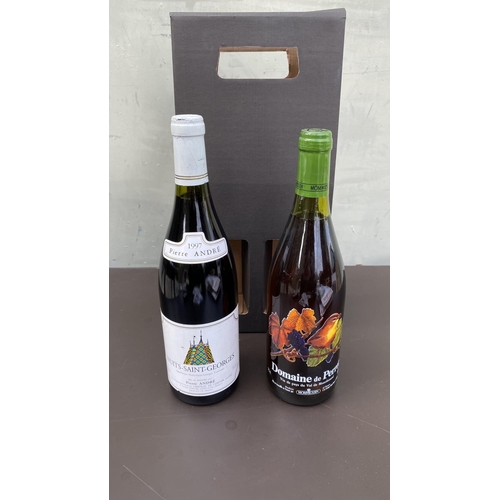 68 - x2 Bottles of French Wine - Pierre Andre 1997 Red and Domaine Perret White
