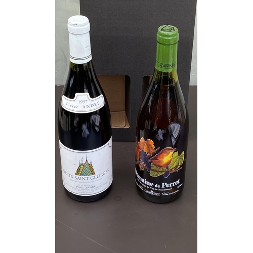 68 - x2 Bottles of French Wine - Pierre Andre 1997 Red and Domaine Perret White