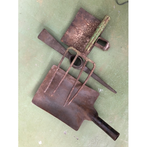 213 - collection of 4 Antique Garden Tools - Taken Back on 26/3/2024