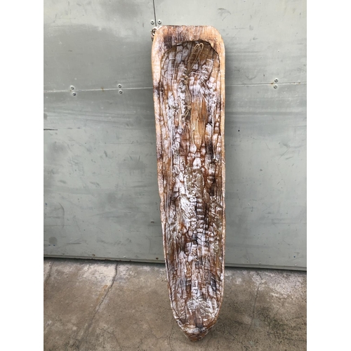 223 - Large Vintage Carved Wood African Ornament (104cm H.)