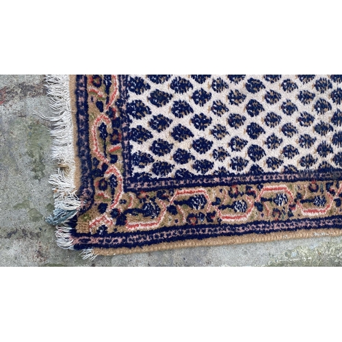 198 - Vintage Persian Hand Made Carpet (A/F - 95 x 60cm)
