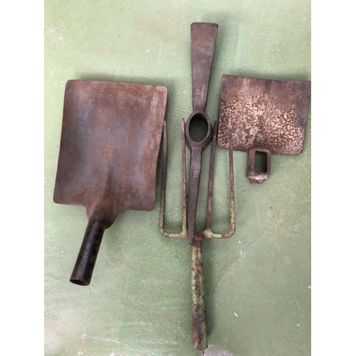 213 - collection of 4 Antique Garden Tools - Taken Back on 26/3/2024