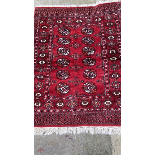 197 - Antique Persian Hand Made Boukhara Carpet (130 x 92cm)
