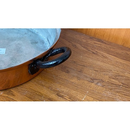 214 - Vintage Copper Frying Pan