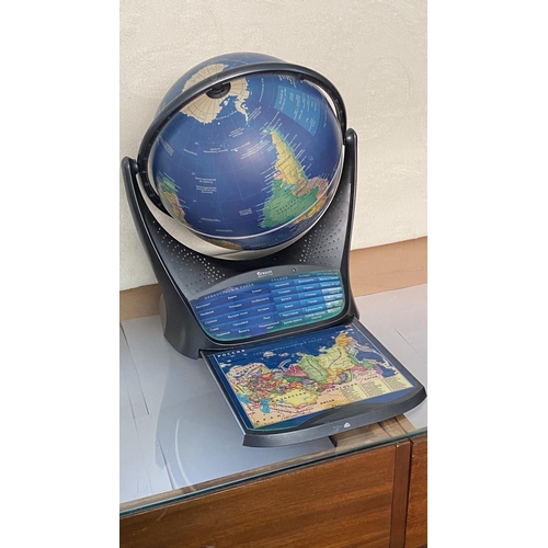 225 - Oregon Scientific Russian Rotating Globe Lighted World Map (No Charger)