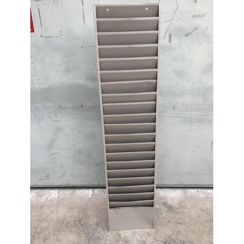 97 - Metal Filing Rack - Code N/A (A/F - 34 W. x 10 D. x 147cm H.)
