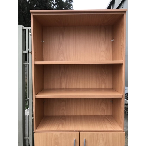 114 - 'Studio Office' 2-Piece Bookcase with Bottom Cabinet - Code N/A (94 W. x 40 D. x 210cm H.)