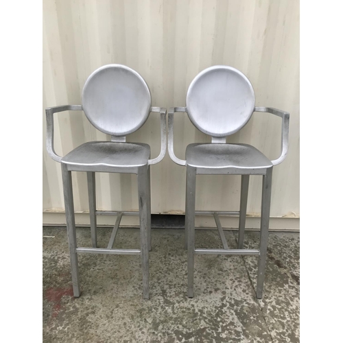 180 - x2 Aluminium Lightweight Bar Stools
