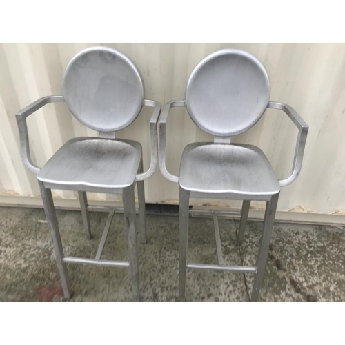 180 - x2 Aluminium Lightweight Bar Stools