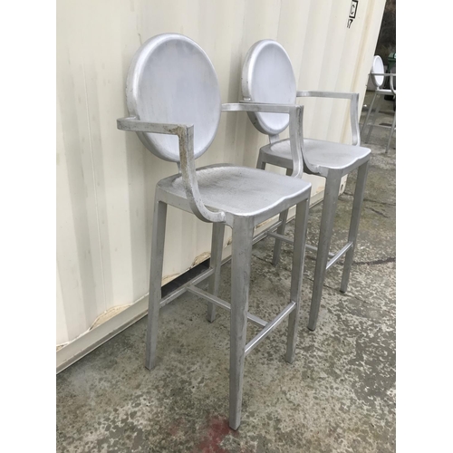 180 - x2 Aluminium Lightweight Bar Stools