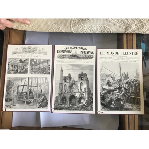 456 - x6 Old Cyprus Gravure Reprints