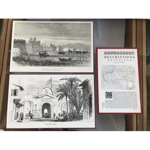 456 - x6 Old Cyprus Gravure Reprints