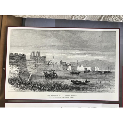 456 - x6 Old Cyprus Gravure Reprints