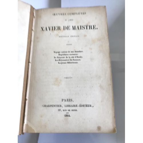 471 - Antique 1844 'Ouevres Completes Du Xavier De Maistre', Paris French Book