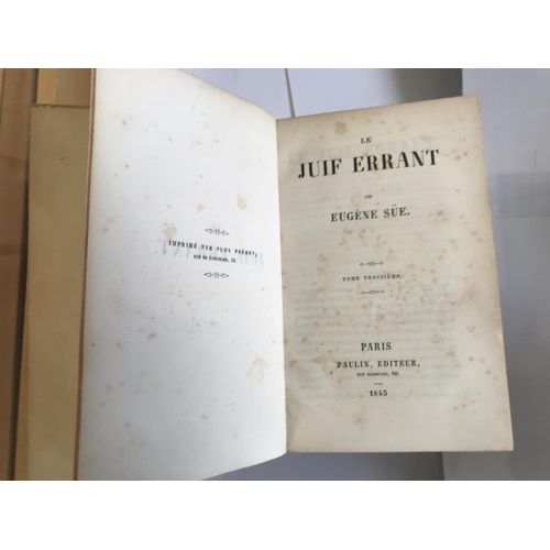 586 - Antique 1845 'Juif Errant' French Book - Taken Back