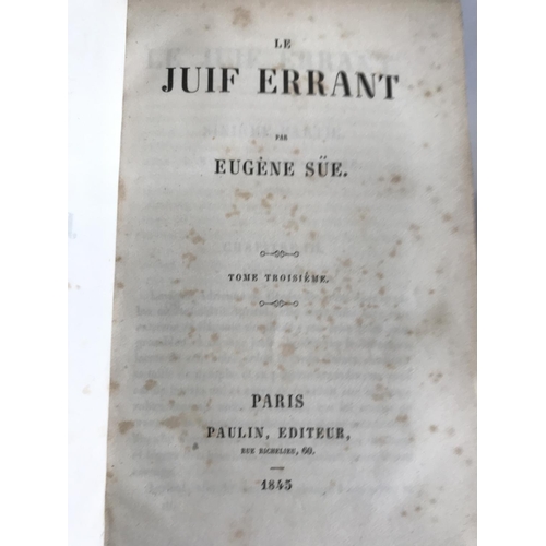 586 - Antique 1845 'Juif Errant' French Book - Taken Back