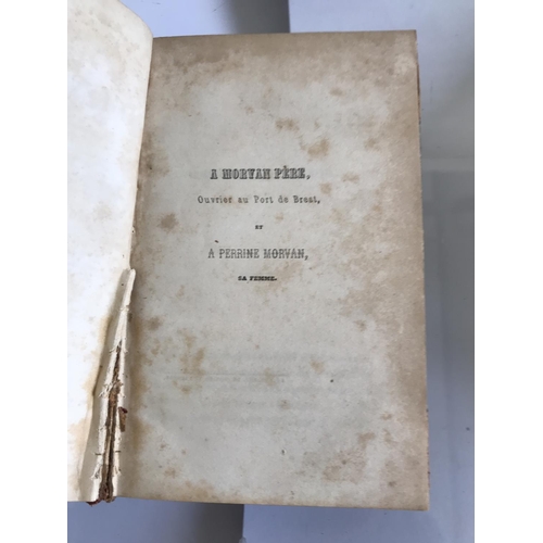 587 - Antique 1851 French Book 'Confessions D'Un Ouvrier' - Taken Back