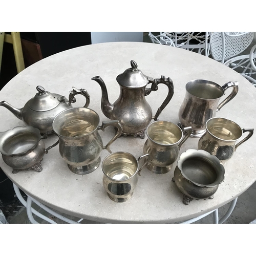 446 - Collection of Vintage Silver Plated Part of Tea Set Items (x9pcs) - Taken Back on 11/3/2024