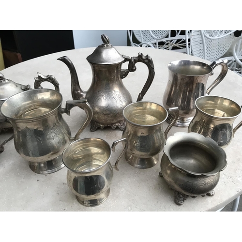446 - Collection of Vintage Silver Plated Part of Tea Set Items (x9pcs) - Taken Back on 11/3/2024