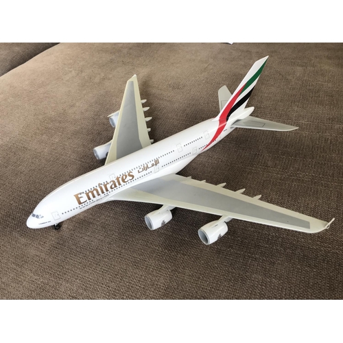 419 - Emirates A380 Diecast Model Plane on Large Scale (36cm L.)