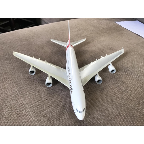 419 - Emirates A380 Diecast Model Plane on Large Scale (36cm L.)