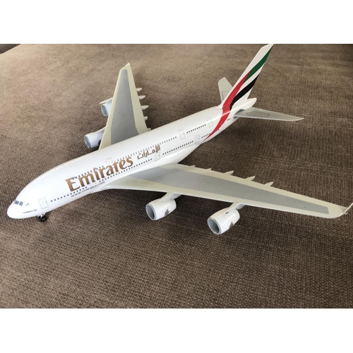 419 - Emirates A380 Diecast Model Plane on Large Scale (36cm L.)