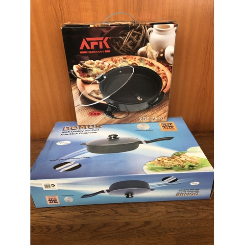 459 - AFK Germany Electric Multi Pfanne Multi Pan and Domus High Quality Die Cast Non-Stick Cookware (Unus... 