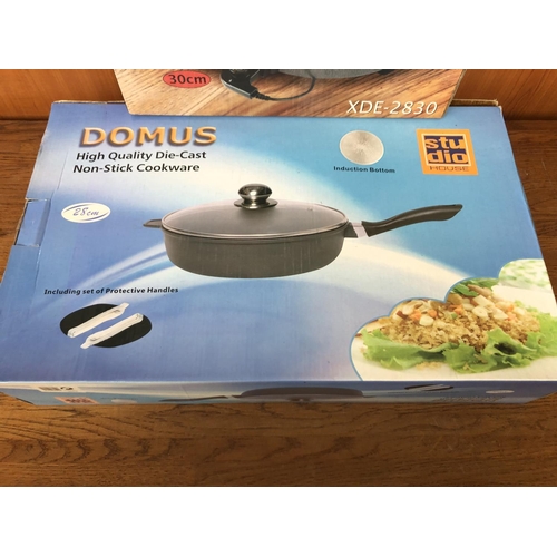 459 - AFK Germany Electric Multi Pfanne Multi Pan and Domus High Quality Die Cast Non-Stick Cookware (Unus... 