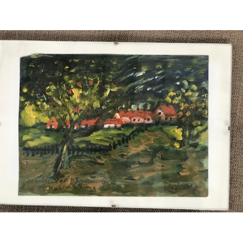 464 - x2 Small Oil Paintings Signed