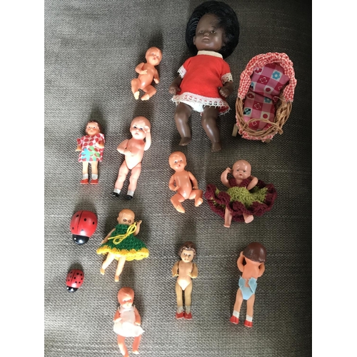 540 - x10 Vintage Schildkrot Dolls Made in Germany
