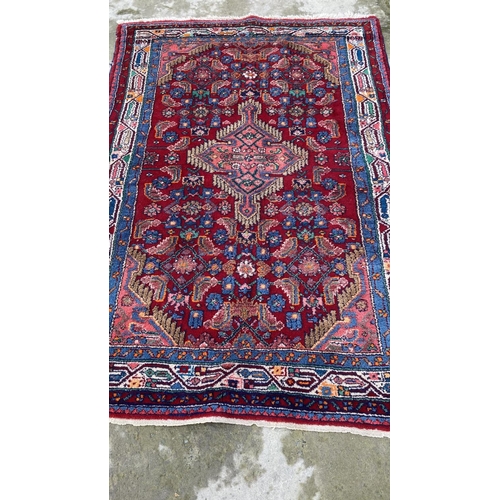 541 - Antique 'Hamadon' Hand Made Persian Carpet (163 x 113cm)