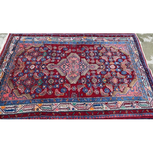 541 - Antique 'Hamadon' Hand Made Persian Carpet (163 x 113cm)