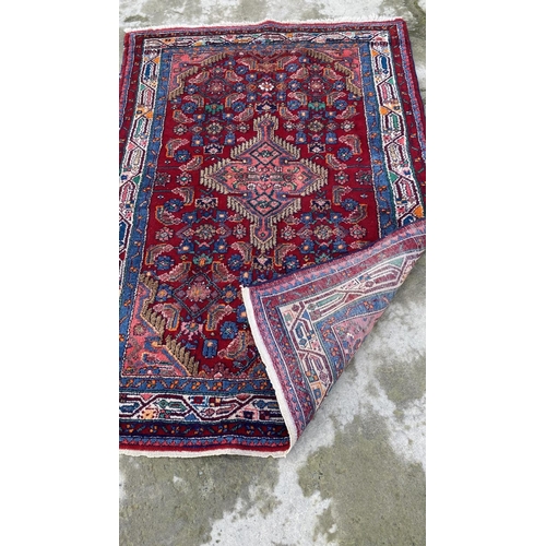 541 - Antique 'Hamadon' Hand Made Persian Carpet (163 x 113cm)