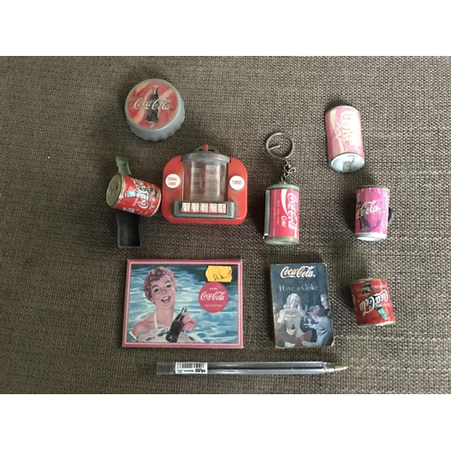 544 - x10 Coca-Cola Small Collectable Items