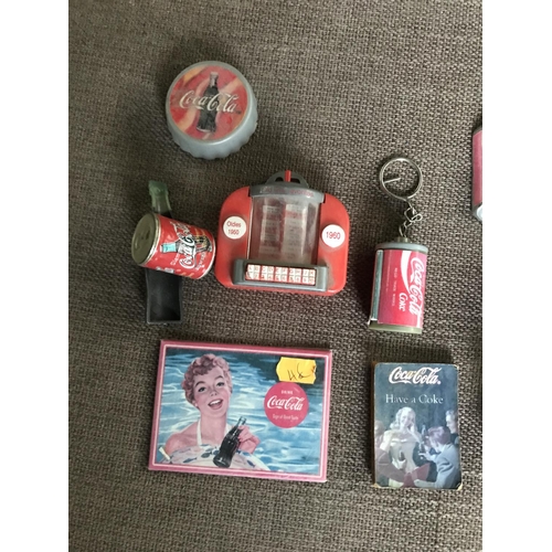 544 - x10 Coca-Cola Small Collectable Items