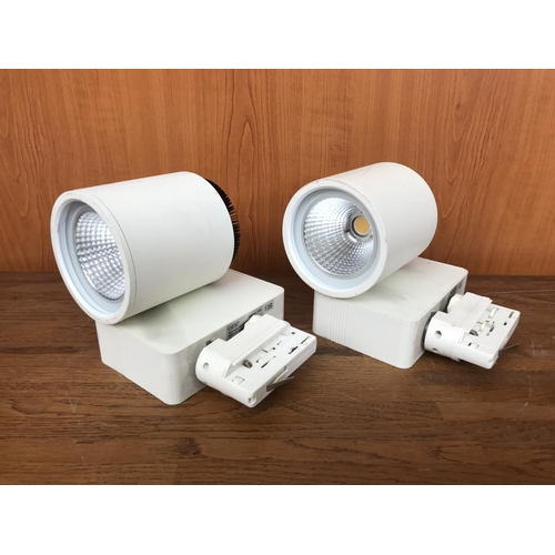 545 - x2 One Light 65226T/W/W 26W Track Spot with Cob LED (For Shops & Showrooms)