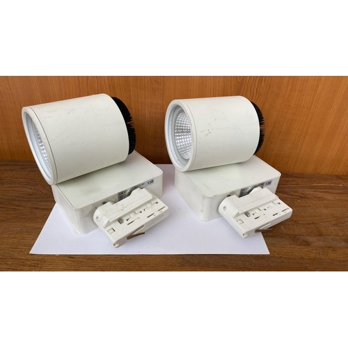 546 - x2 One Light 65226T/W/W 26W Track Spot with Cob LED (For Shops & Showrooms)