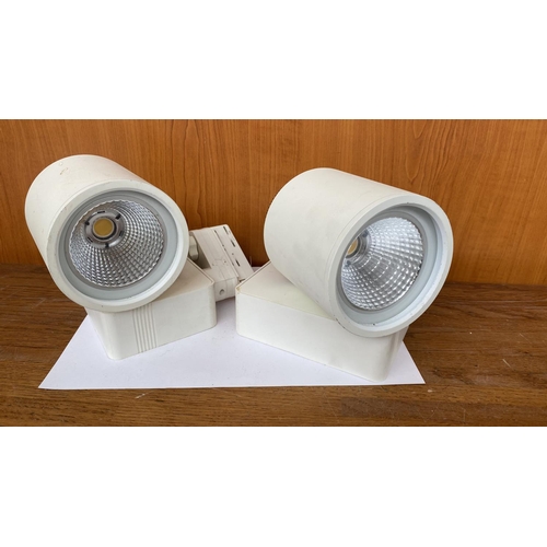 549 - x2 One Light 65226T/W/W 26W Track Spot with Cob LED (For Shops & Showrooms)