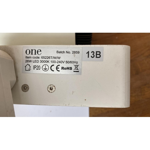 549 - x2 One Light 65226T/W/W 26W Track Spot with Cob LED (For Shops & Showrooms)