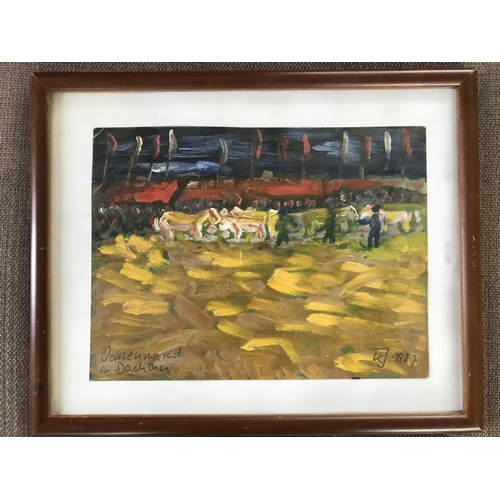 554 - x2 Small Oil Paintings Signed