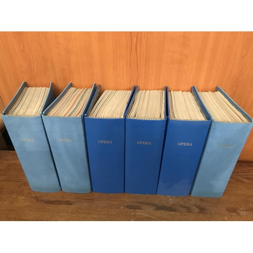 555 - x6 Binders of Opera Magazines Vol. 32 (1981) to Vol. 37 (1986) - Monthly 12 per Year